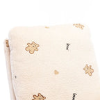 Modern Upholstered Rocker Armchair With Side Pocket, High Back Wooden Nursery Chair