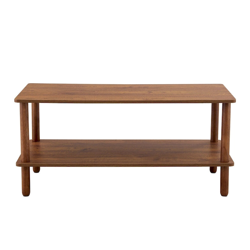 Living Room Rectangular 2-Tier Coffee Table