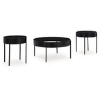 Ardoline Black Occasional Table Set (Set of 3) - 36 W x 36 D x 18.25 H