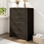 Elegant MDF 5-Drawer Dresser with Wood-Like Finish