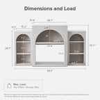 Blake Electric Fireplace Mantel TV Stand