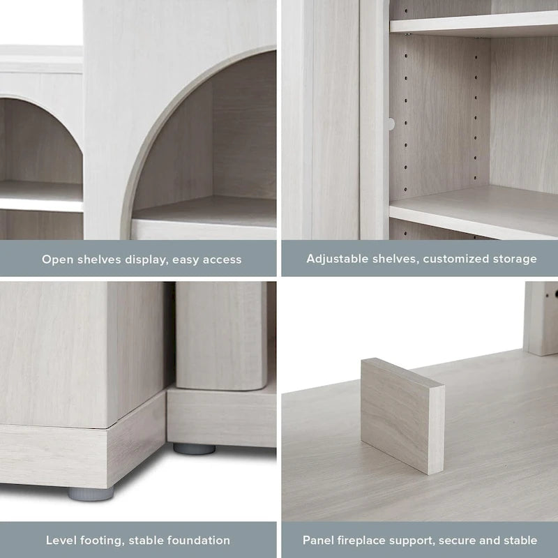 Blake Electric Fireplace Mantel TV Stand