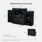 Blake Electric Fireplace Mantel TV Stand