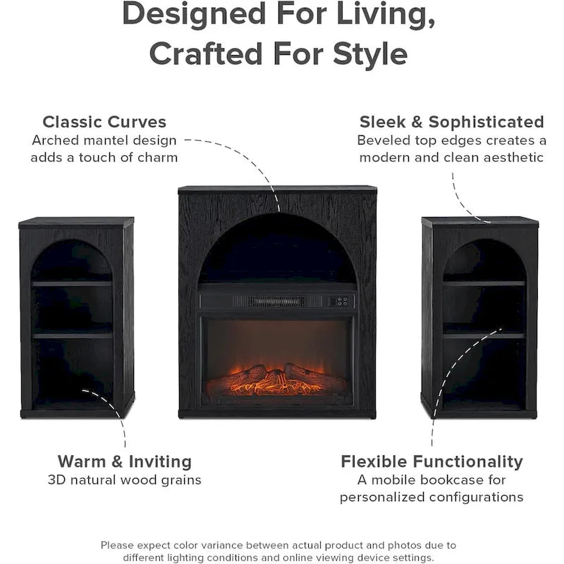 Blake Electric Fireplace Mantel TV Stand