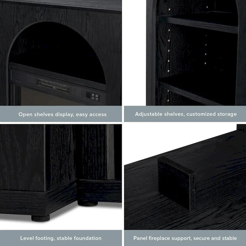 Blake Electric Fireplace Mantel TV Stand