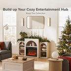 Blake Electric Fireplace Mantel TV Stand