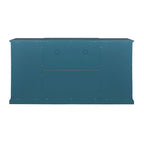 Teal Blue Modern 62 TV Stand with Large Top & 6 Shelves