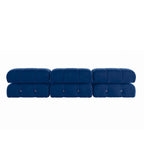 104 Convertible Modular Sectional Sofa, Minimalist Mid-Century Velvet Sofas Couches