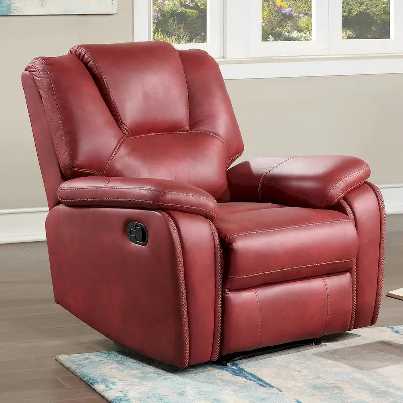 Kameryn Faux Leather Manual Recliner