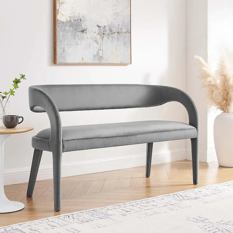 Performance Velvet Accent Bench