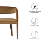 Performance Velvet Accent Bench