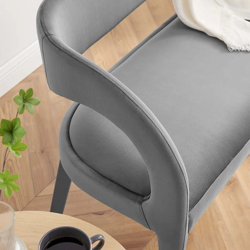 Performance Velvet Accent Bench