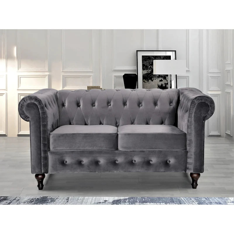 Classic Chesterfield Loveseat
