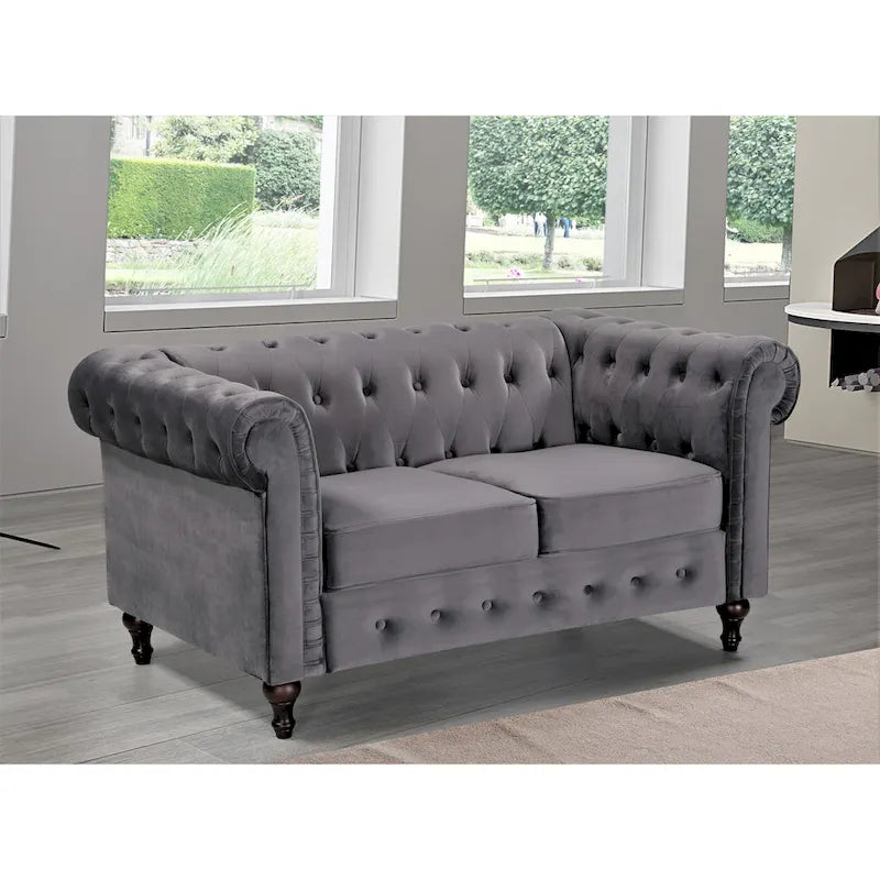 Classic Chesterfield Loveseat