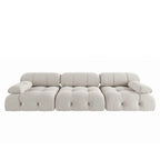 Convertible Sofa, Modern Velvet Sofa 3-Seater Couch for Living Room, Apartment