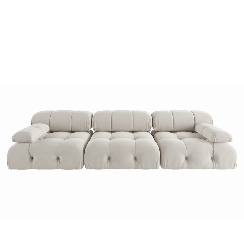 Convertible Sofa, Modern Velvet Sofa 3-Seater Couch for Living Room, Apartment