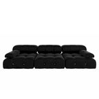Convertible Sofa, Modern Velvet Sofa 3-Seater Couch for Living Room, Apartment