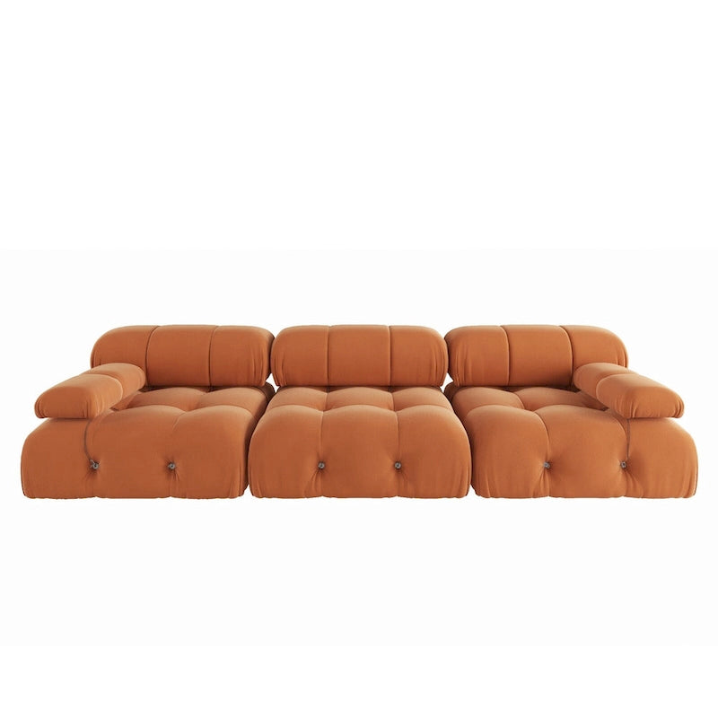 Convertible Sofa, Modern Velvet Sofa 3-Seater Couch for Living Room, Apartment