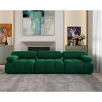 Convertible Sofa, Modern Velvet Sofa 3-Seater Couch for Living Room, Apartment