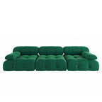 Convertible Sofa, Modern Velvet Sofa 3-Seater Couch for Living Room, Apartment