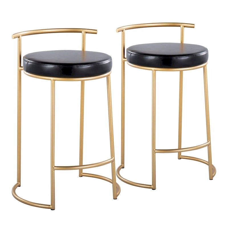 Forrest Round Fixed-Height Counter Stool (Set of 2)