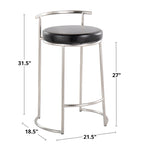 Forrest Round Fixed-Height Counter Stool (Set of 2)