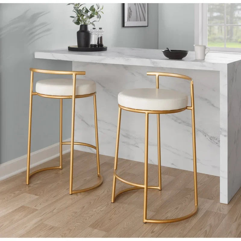 Forrest Round Fixed-Height Counter Stool (Set of 2)