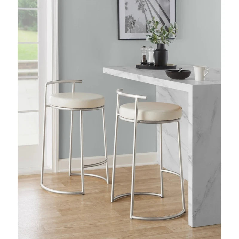 Forrest Round Fixed-Height Counter Stool (Set of 2)