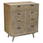 Bidi Mid-Century Modern 4-Drawer Mini Chest by Furniture of America