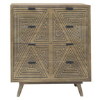 Bidi Mid-Century Modern 4-Drawer Mini Chest by Furniture of America