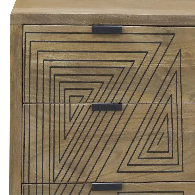 Bidi Mid-Century Modern 4-Drawer Mini Chest by Furniture of America