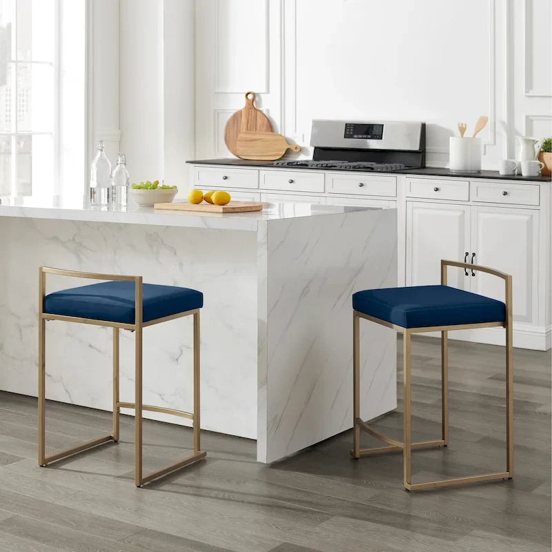 Harlowe 2-Piece Counter Height Bar Stool Set