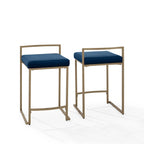 Harlowe 2-Piece Counter Height Bar Stool Set