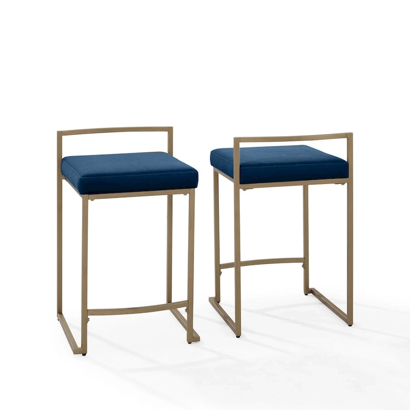 Harlowe 2-Piece Counter Height Bar Stool Set