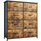 Modern 8-drawers Vertical Fabric Dresser Bedroom Storage Tower