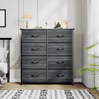 Modern 8-drawers Vertical Fabric Dresser Bedroom Storage Tower