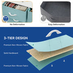 Modern 8-drawers Vertical Fabric Dresser Bedroom Storage Tower