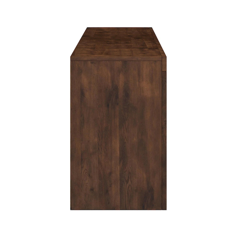 Bridgevine Home Sausalito 72 inch TV Stand Console for TVs up to 85 inches, No Assembly Required, Whiskey Finish