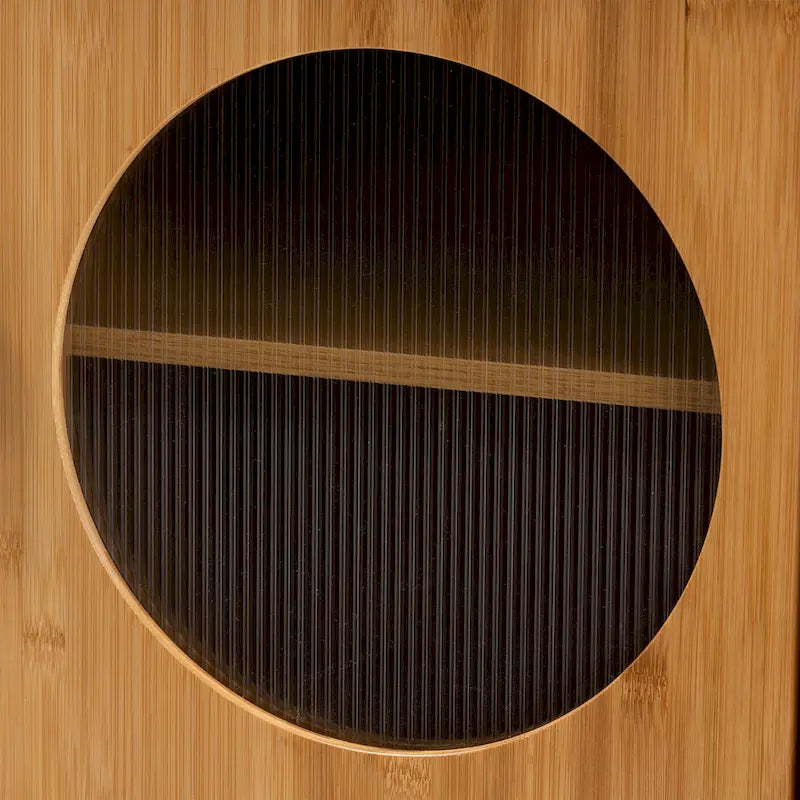 Naresh Mid-Century Modern Transitional Natural Brown Bamboo Wood 1-Door End Table