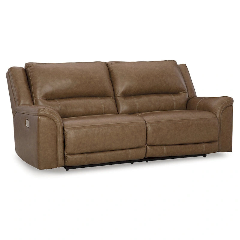 Trasimeno Caramel Power Reclining Sofa - 92 W x 40 D x 42 H