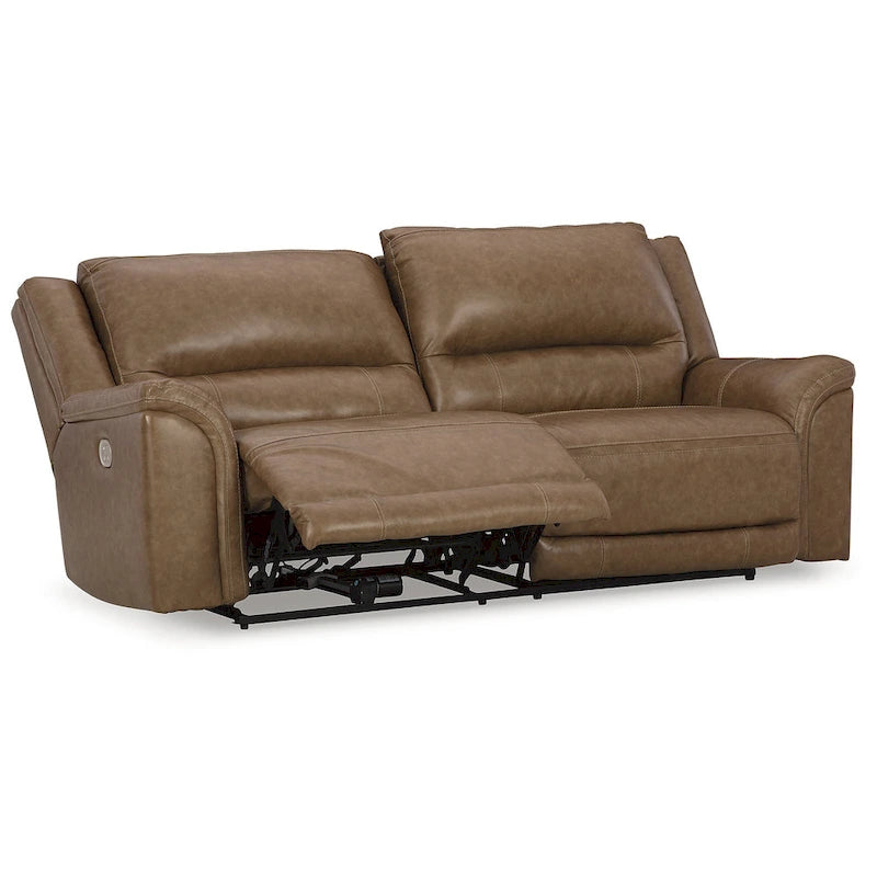 Trasimeno Caramel Power Reclining Sofa - 92 W x 40 D x 42 H