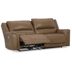 Trasimeno Caramel Power Reclining Sofa - 92 W x 40 D x 42 H