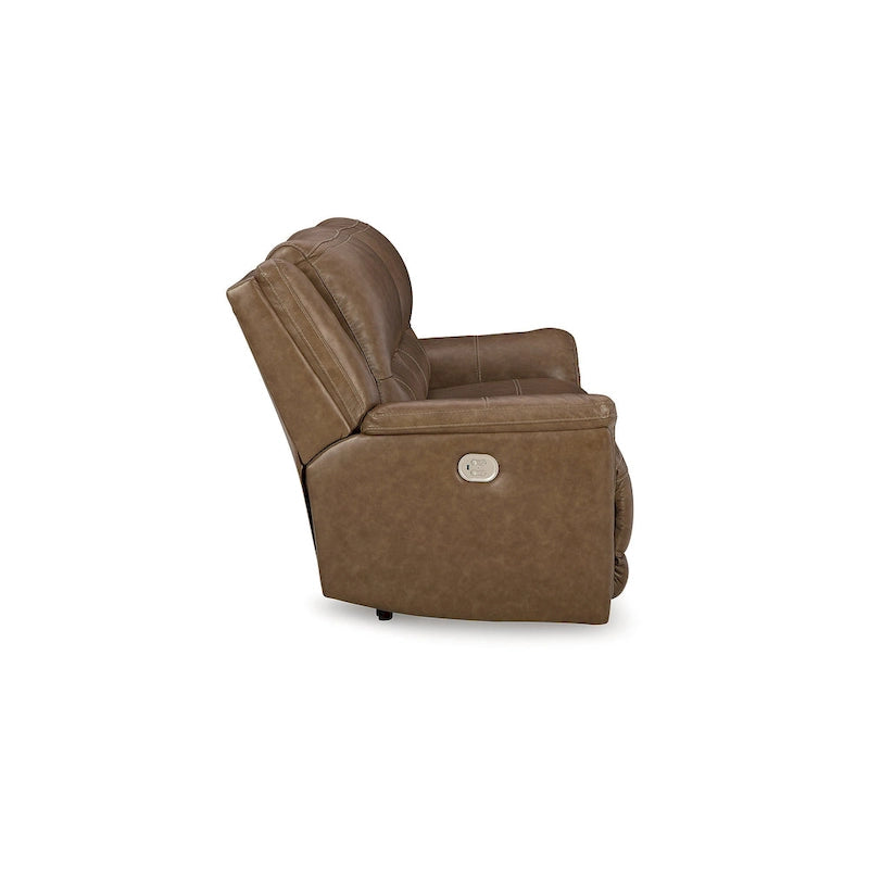 Trasimeno Caramel Power Reclining Sofa - 92 W x 40 D x 42 H