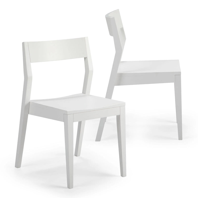 Modern Solid Wood Dining Chair - Set of 2