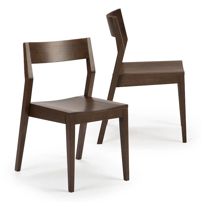 Modern Solid Wood Dining Chair - Set of 2