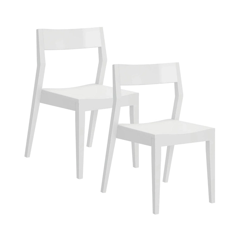 Plank and Beam Modern Solid Wood Dining Chair - Set of 2