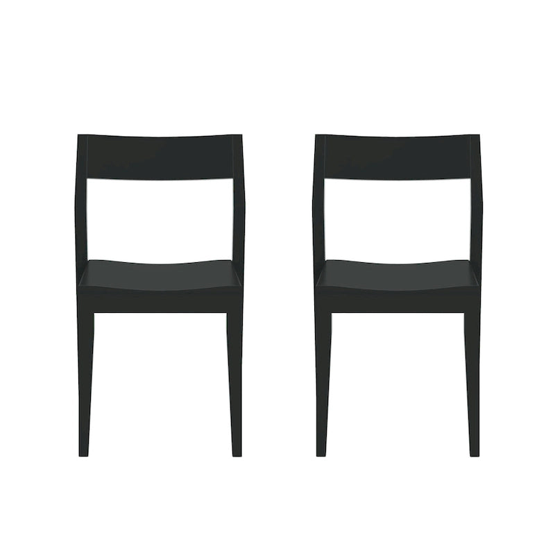 Modern Solid Wood Dining Chair - Set of 2