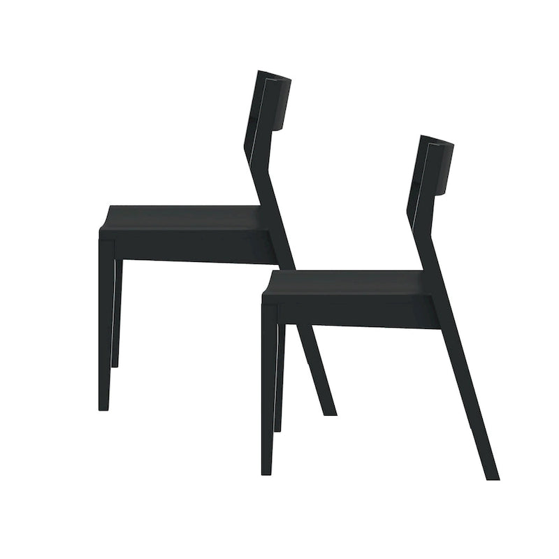 Modern Solid Wood Dining Chair - Set of 2