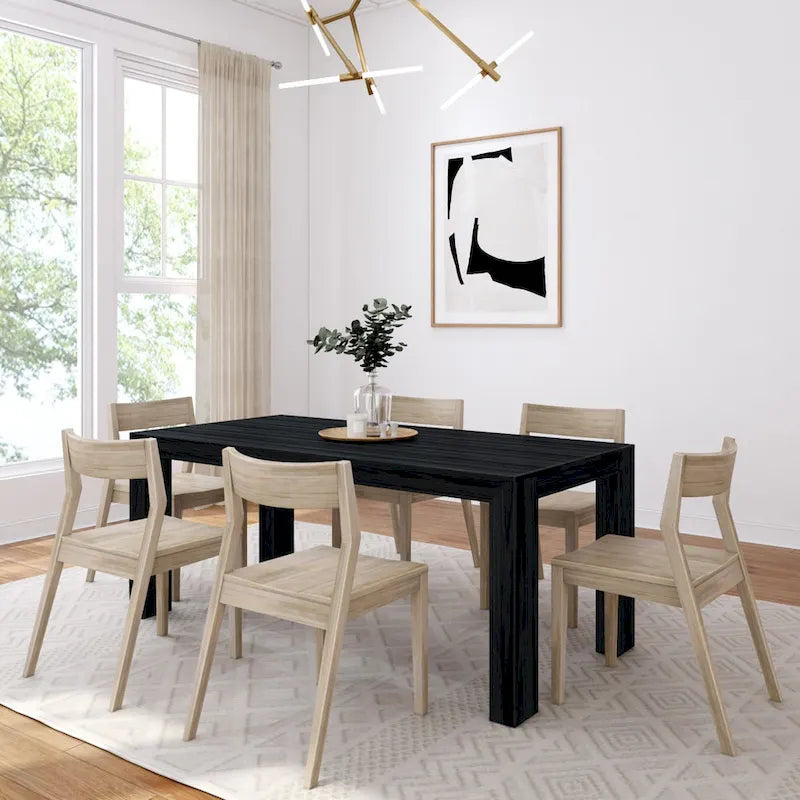 Modern Solid Wood Dining Chair - Set of 2