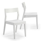 Modern Solid Wood Dining Chair - Set of 2